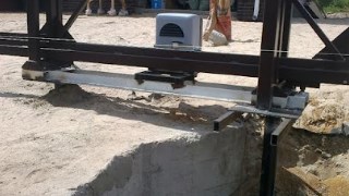 Купить сваи для ворот в Новомосковск. Заказать ворота на сваях под ключ от 21616 руб